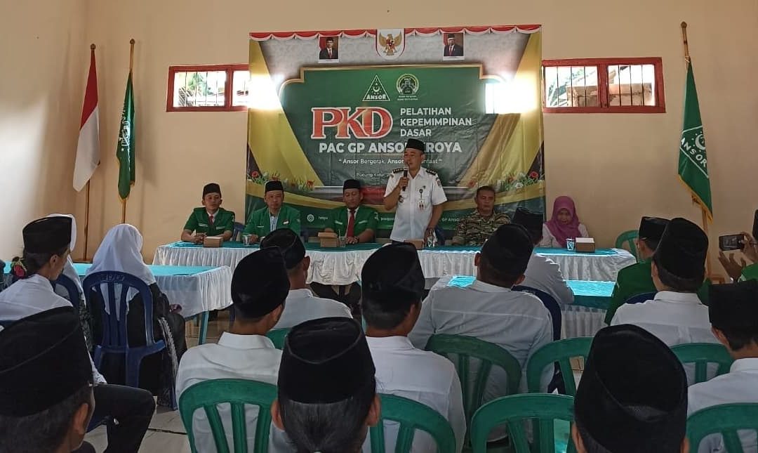 Pembukaan Pelatihan Kepemimpinan Dasar (PKD) GP Ansor di TPQ Al-Barokah, Pucung Kidul, Kroya, Cilacap